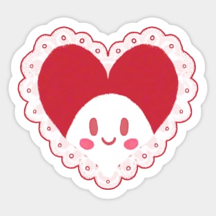 Ghostie Valentine Sticker